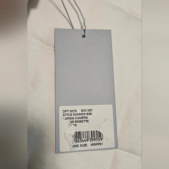 NWT Antonio Melani Larisa Camera Leather Crossbody: Rosette Floral Stitching - Picture 6 of 13